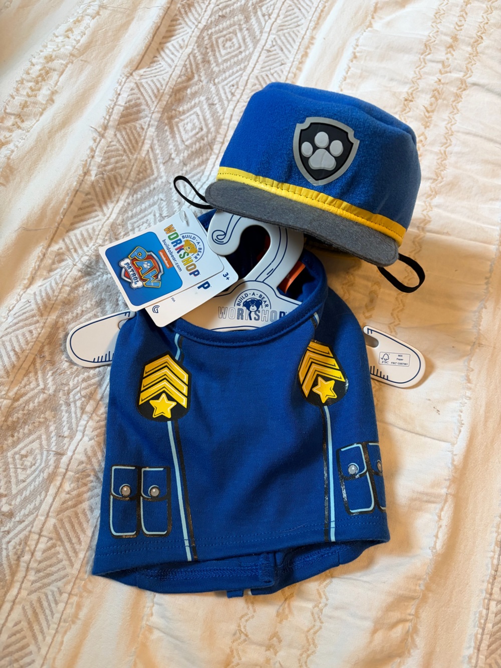 Build a Bear Paw Patrol Chase Hat and Vest